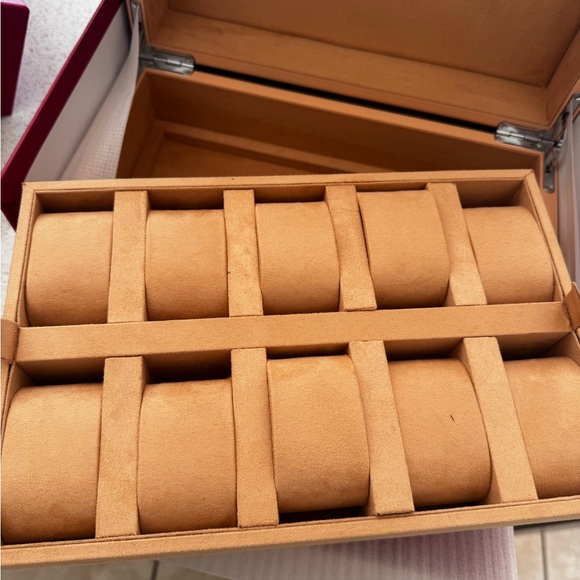 Cartier Ten Slot Watch Storage Display Box Removable Tray - Picture 3 of 8